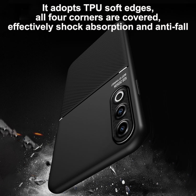 For OnePlus Ace 3V Classic Tilt Strip Grain Magnetic PC Hybrid TPU Phone Case