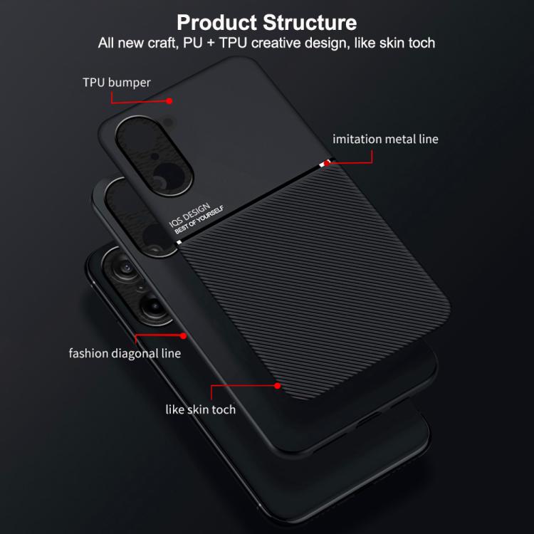 For OnePlus Ace 5 Racing / Nord CE5 Classic Tilt Strip Grain Magnetic PC Hybrid TPU Phone Case