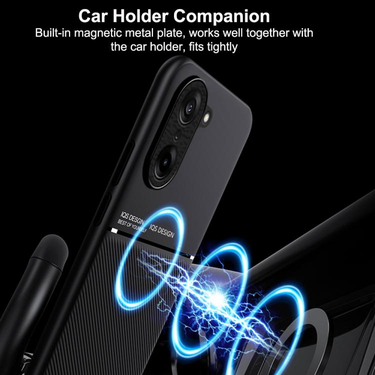 For OnePlus Ace 5 Racing / Nord CE5 Classic Tilt Strip Grain Magnetic PC Hybrid TPU Phone Case