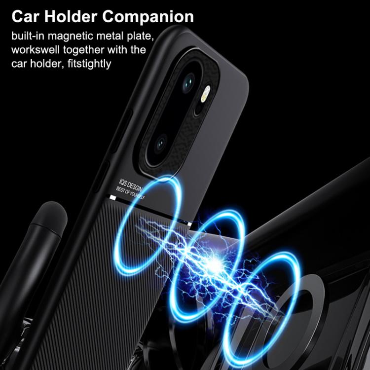 For OnePlus Ace 6 / Ace 6T / 15R Classic Tilt Strip Grain Magnetic PC Hybrid TPU Phone Case