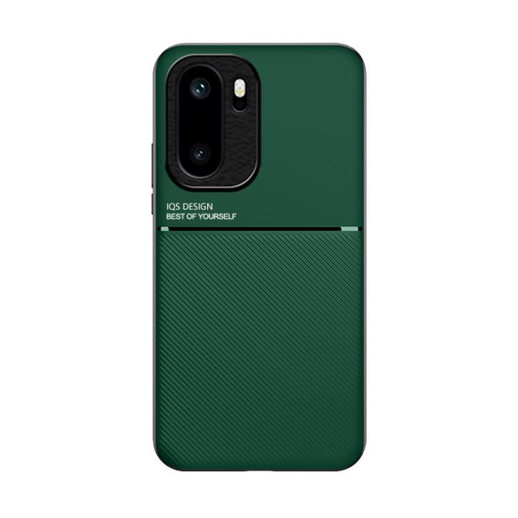 For OnePlus Ace 6 / Ace 6T / 15R Classic Tilt Strip Grain Magnetic PC Hybrid TPU Phone Case