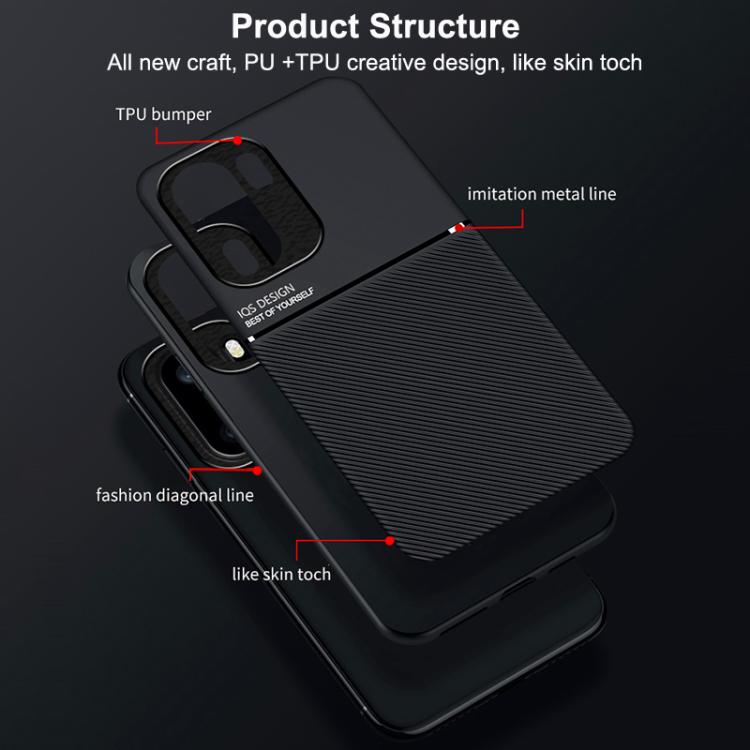 For OnePlus Ace 6 / Ace 6T / 15R Classic Tilt Strip Grain Magnetic PC Hybrid TPU Phone Case