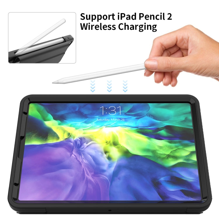 For iPad Pro 11 (2020) / (2018) Acrylic + TPU Horizontal Flip Smart Leather Tablet Case with Three-folding Holder & Pen Slot & Wake-up / Sleep Function