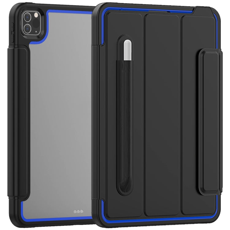 For iPad Pro 11 (2020) / (2018) Acrylic + TPU Horizontal Flip Smart Leather Tablet Case with Three-folding Holder & Pen Slot & Wake-up / Sleep Function