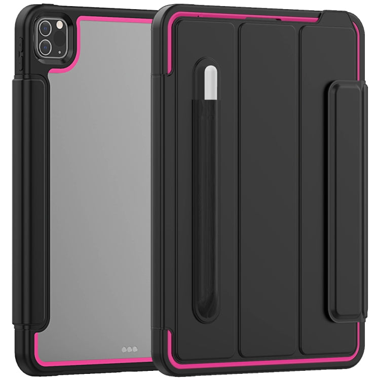 For iPad Pro 11 (2020) / (2018) Acrylic + TPU Horizontal Flip Smart Leather Tablet Case with Three-folding Holder & Pen Slot & Wake-up / Sleep Function