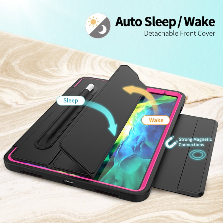 For iPad Pro 11 (2020) / (2018) Acrylic + TPU Horizontal Flip Smart Leather Tablet Case with Three-folding Holder & Pen Slot & Wake-up / Sleep Function