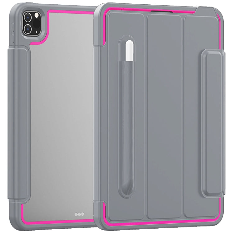 For iPad Pro 11 (2020) / (2018) Acrylic + TPU Horizontal Flip Smart Leather Tablet Case with Three-folding Holder & Pen Slot & Wake-up / Sleep Function