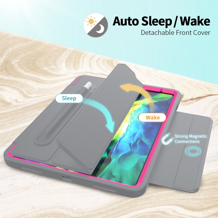 For iPad Pro 11 (2020) / (2018) Acrylic + TPU Horizontal Flip Smart Leather Tablet Case with Three-folding Holder & Pen Slot & Wake-up / Sleep Function