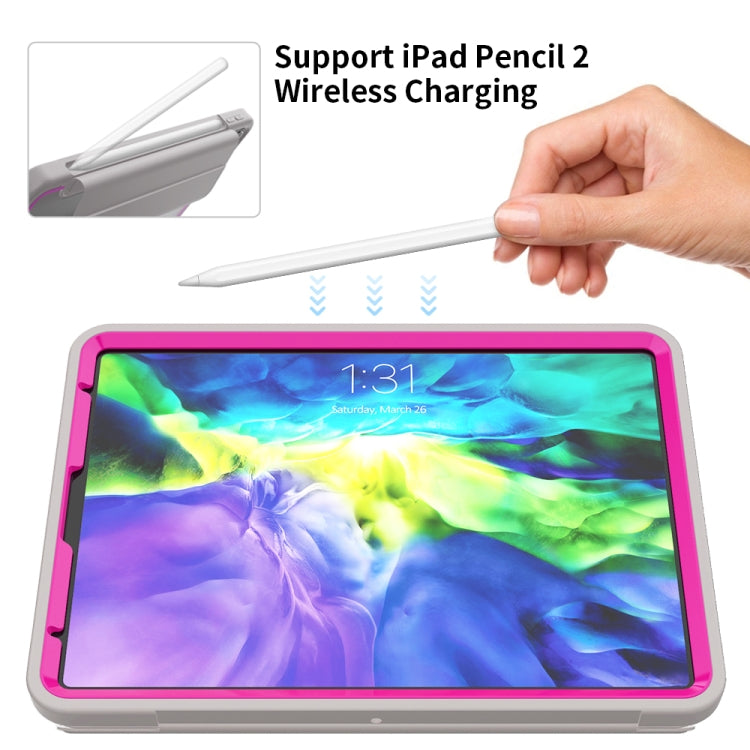 For iPad Pro 11 (2020) / (2018) Acrylic + TPU Horizontal Flip Smart Leather Tablet Case with Three-folding Holder & Pen Slot & Wake-up / Sleep Function