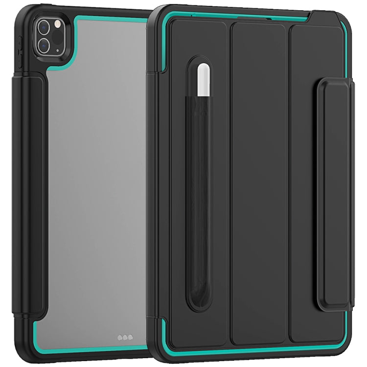 For iPad Pro 11 (2020) / (2018) Acrylic + TPU Horizontal Flip Smart Leather Tablet Case with Three-folding Holder & Pen Slot & Wake-up / Sleep Function