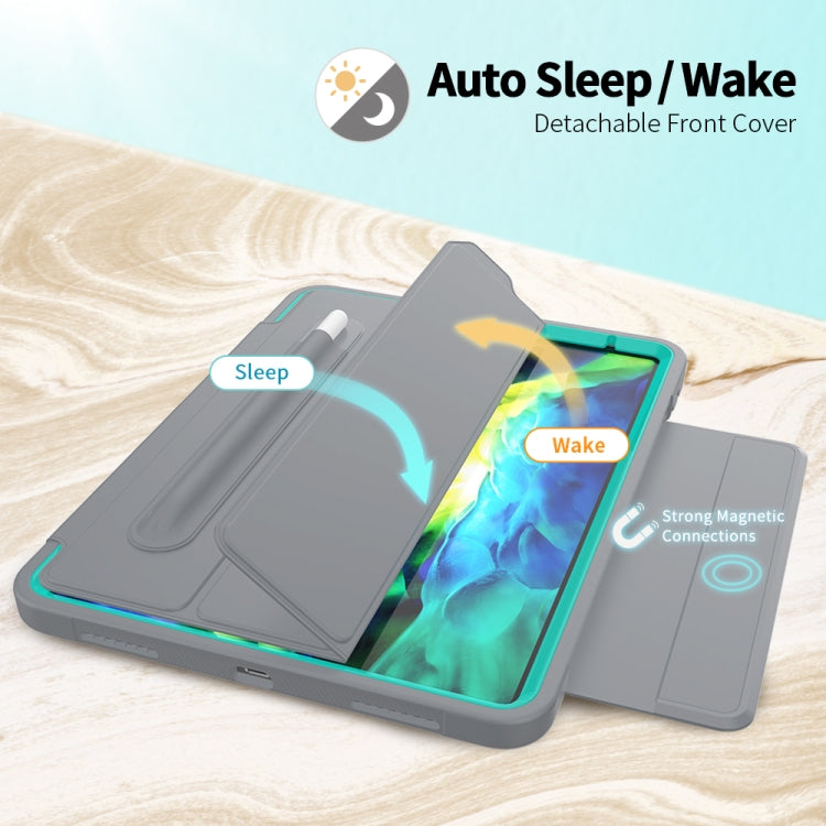 For iPad Pro 11 (2020) / (2018) Acrylic + TPU Horizontal Flip Smart Leather Tablet Case with Three-folding Holder & Pen Slot & Wake-up / Sleep Function