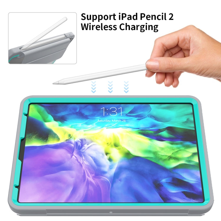 For iPad Pro 11 (2020) / (2018) Acrylic + TPU Horizontal Flip Smart Leather Tablet Case with Three-folding Holder & Pen Slot & Wake-up / Sleep Function
