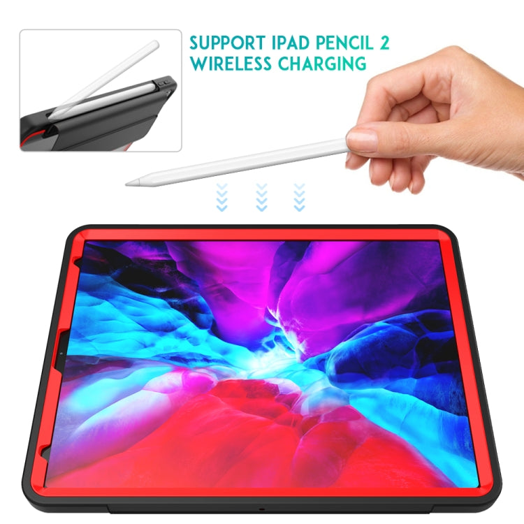 For iPad Pro 12.9 (2020) / (2018) Acrylic + TPU Horizontal Flip Smart Leather Tablet Case with Three-folding Holder & Pen Slot & Wake-up / Sleep Function
