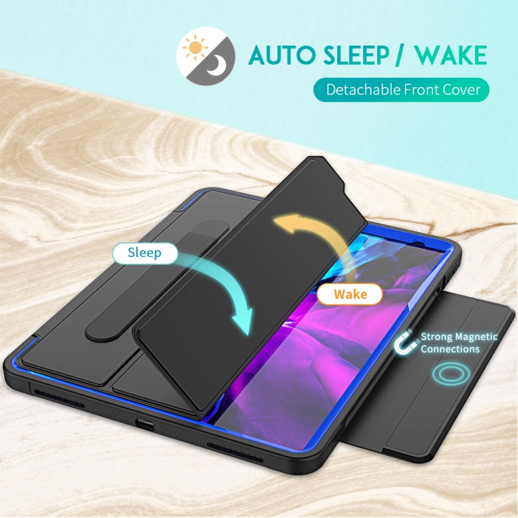 For iPad Pro 12.9 (2020) / (2018) Acrylic + TPU Horizontal Flip Smart Leather Tablet Case with Three-folding Holder & Pen Slot & Wake-up / Sleep Function