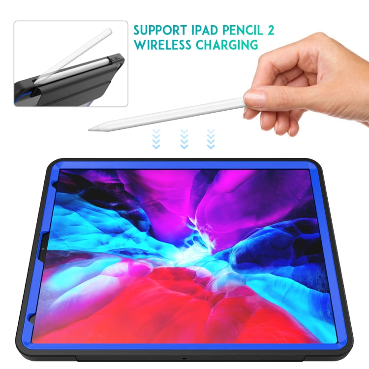 For iPad Pro 12.9 (2020) / (2018) Acrylic + TPU Horizontal Flip Smart Leather Tablet Case with Three-folding Holder & Pen Slot & Wake-up / Sleep Function