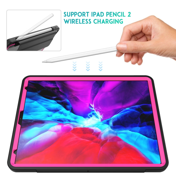 For iPad Pro 12.9 (2020) / (2018) Acrylic + TPU Horizontal Flip Smart Leather Tablet Case with Three-folding Holder & Pen Slot & Wake-up / Sleep Function