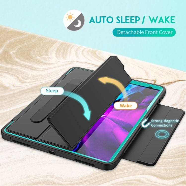 For iPad Pro 12.9 (2020) / (2018) Acrylic + TPU Horizontal Flip Smart Leather Tablet Case with Three-folding Holder & Pen Slot & Wake-up / Sleep Function