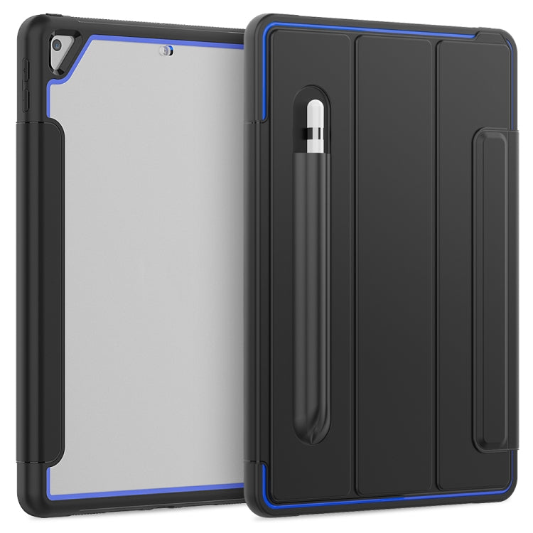 For iPad 10.2 / Air (2019) Acrylic + TPU Horizontal Flip Smart Leather Case with Three-folding Holder & Pen Slot & Wake-up / Sleep Function