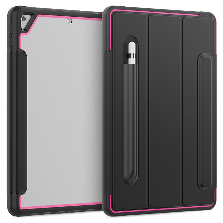 For iPad 10.2 / Air (2019) Acrylic + TPU Horizontal Flip Smart Leather Case with Three-folding Holder & Pen Slot & Wake-up / Sleep Function