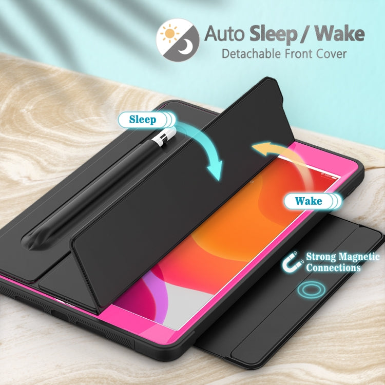For iPad 10.2 / Air (2019) Acrylic + TPU Horizontal Flip Smart Leather Case with Three-folding Holder & Pen Slot & Wake-up / Sleep Function