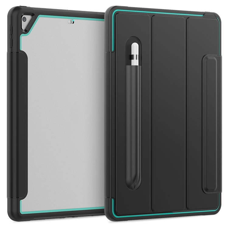 For iPad 10.2 / Air (2019) Acrylic + TPU Horizontal Flip Smart Leather Case with Three-folding Holder & Pen Slot & Wake-up / Sleep Function
