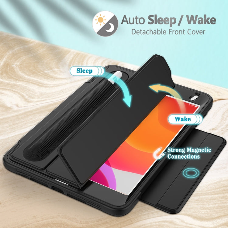 For iPad Mini 5 / 4 Acrylic + TPU Horizontal Flip Smart Leather Case with Three-folding Holder & Pen Slot & Wake-up / Sleep Function