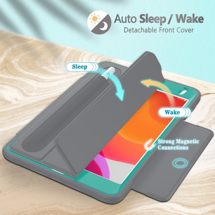 For iPad Mini 5 / 4 Acrylic + TPU Horizontal Flip Smart Leather Case with Three-folding Holder & Pen Slot & Wake-up / Sleep Function