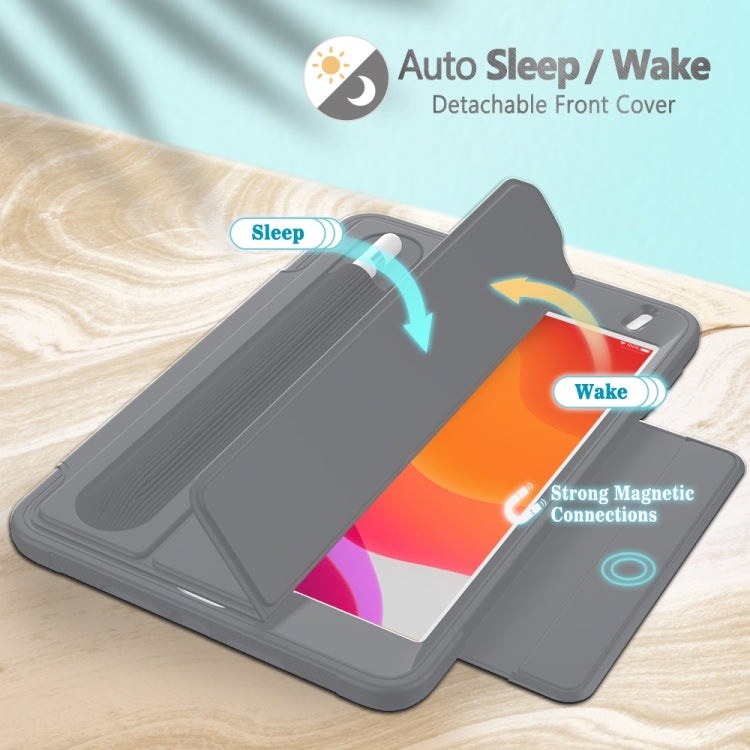 For iPad Mini 5 / 4 Acrylic + TPU Horizontal Flip Smart Leather Case with Three-folding Holder & Pen Slot & Wake-up / Sleep Function