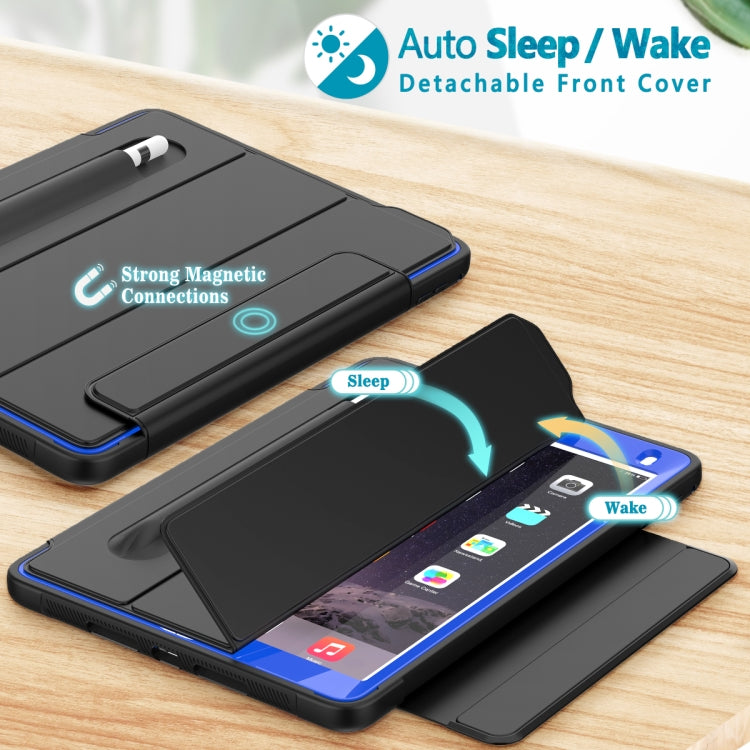 For iPad Air 2 / Air / 9.7 (2018 & 2017) Acrylic + TPU Horizontal Flip Smart Leather Case with Three-folding Holder & Pen Slot & Wake-up / Sleep Function