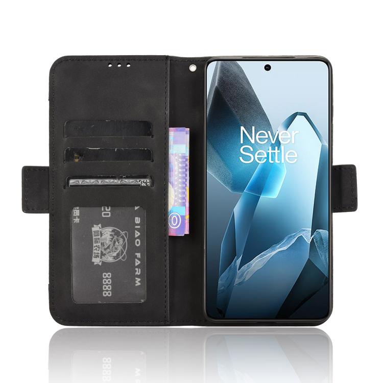 For OnePlus 13 5G Skin Feel Calf Texture Card Slots Leather Phone Case