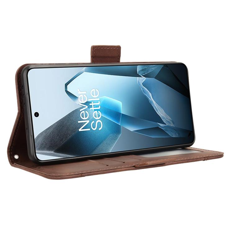 For OnePlus 13 5G Skin Feel Calf Texture Card Slots Leather Phone Case