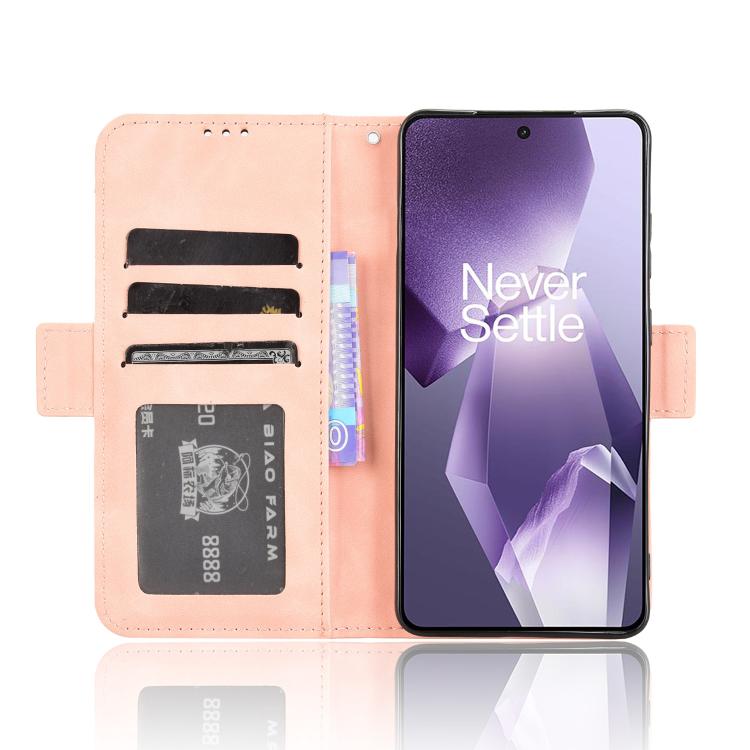 For OnePlus Ace 5 5G / 5 Pro 5G / 13R 5G Skin Feel Calf Texture Card Slots Leather Phone Case