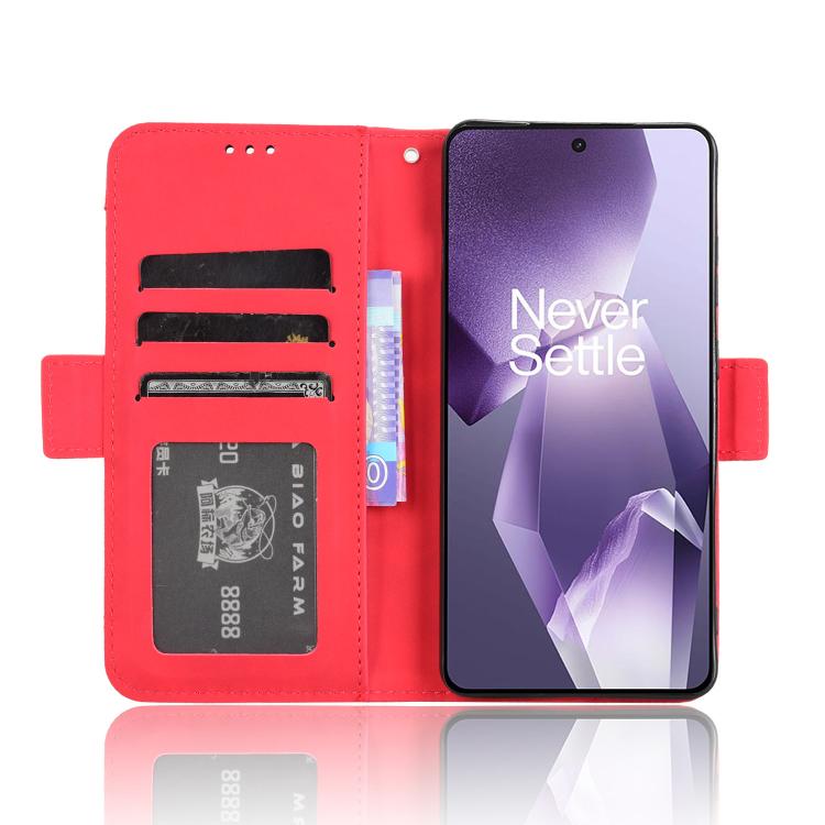 For OnePlus Ace 5 5G / 5 Pro 5G / 13R 5G Skin Feel Calf Texture Card Slots Leather Phone Case