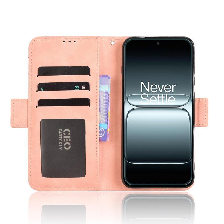 For OnePlus 13T Skin Feel Calf Texture Card Slots Leather Phone Case