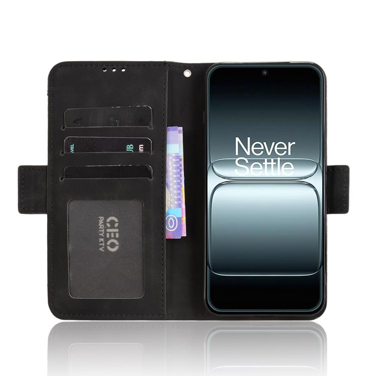 For OnePlus 13T Skin Feel Calf Texture Card Slots Leather Phone Case