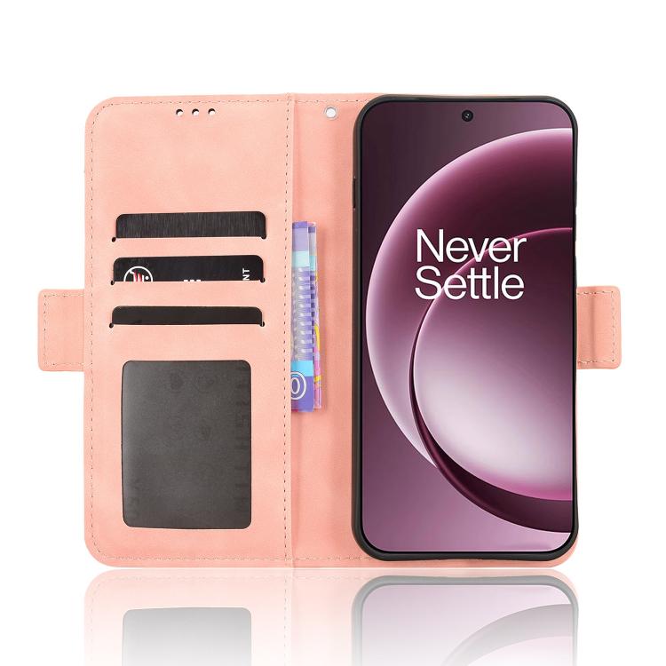 For OnePlus 15 Skin Feel Calf Texture Card Slots Leather Phone Case