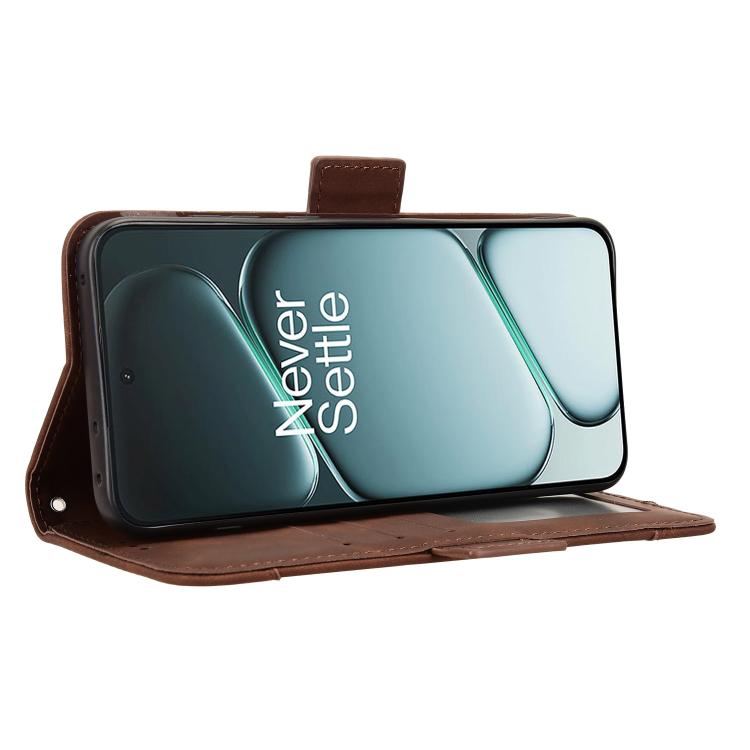 For OnePlus Ace 6 / Ace 6T / 15R Skin Feel Calf Texture Card Slots Leather Phone Case