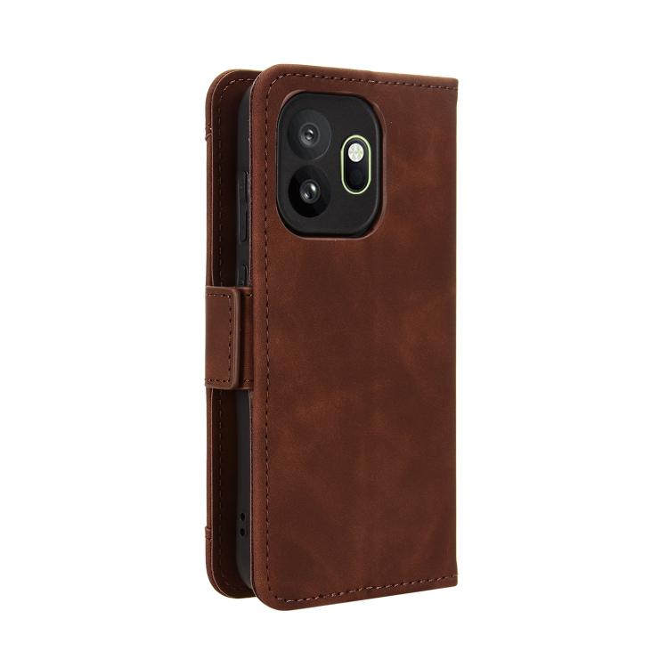 For OnePlus 15T Skin Feel Calf Texture Card Slots Leather Phone Case