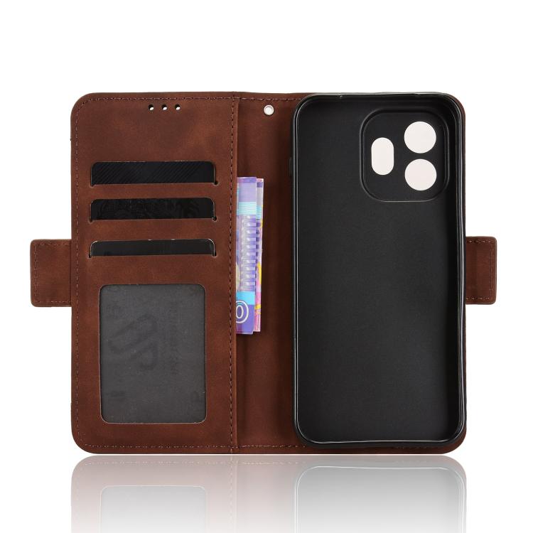 For OnePlus 15T Skin Feel Calf Texture Card Slots Leather Phone Case