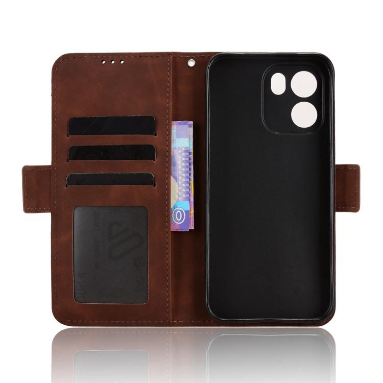 For OnePlus Turbo 6V 5G Skin Feel Calf Texture Card Slots Leather Phone Case