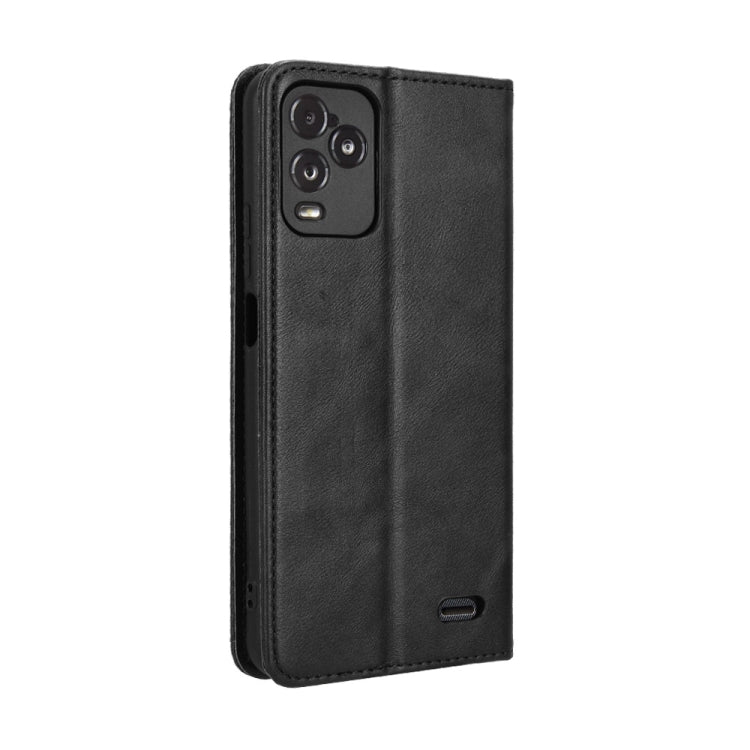 For BLU View 5 Pro Magnetic Buckle Retro Texture Leather Phone Case