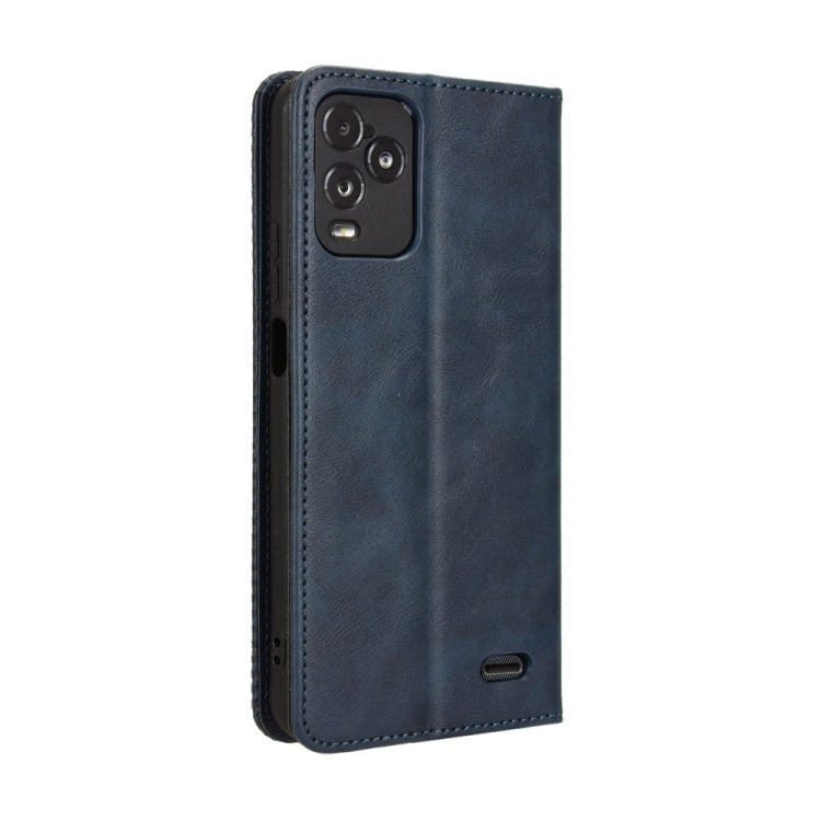 For BLU View 5 Pro Magnetic Buckle Retro Texture Leather Phone Case