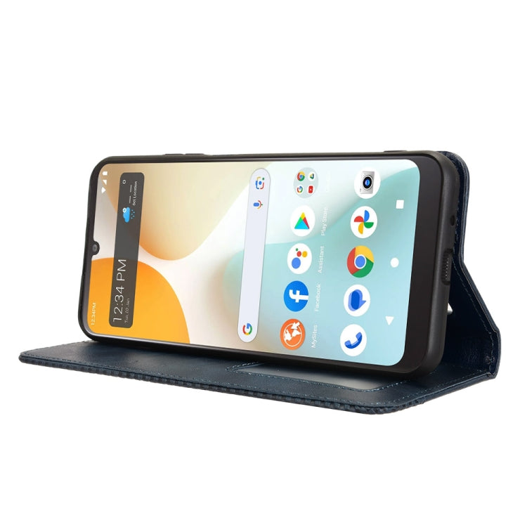 For BLU View 5 Pro Magnetic Buckle Retro Texture Leather Phone Case
