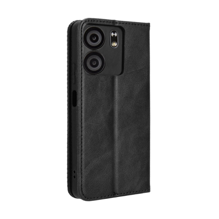 For BLU View 5 Magnetic Buckle Retro Texture Leather Phone Case