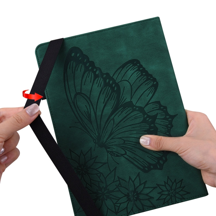For iPad Pro 11 2025 / 2024 Big Butterfly Embossed Leather Tablet Case