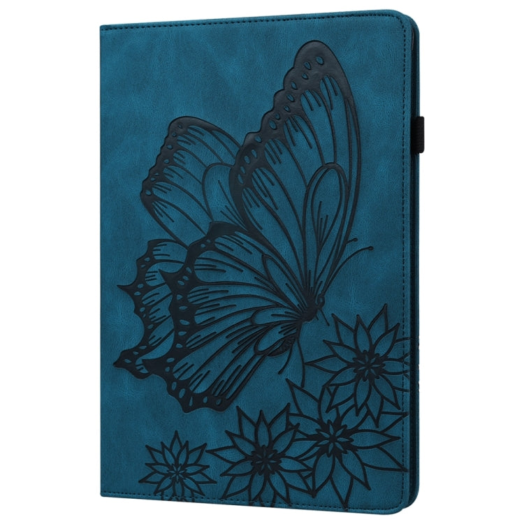 For iPad Pro 11 2025 / 2024 Big Butterfly Embossed Leather Tablet Case