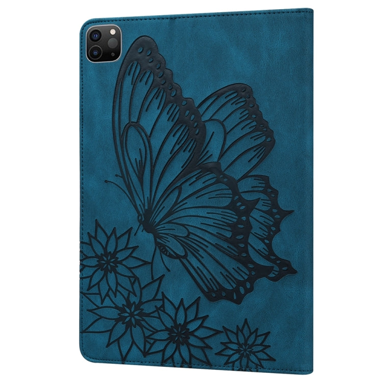 For iPad Pro 11 2025 / 2024 Big Butterfly Embossed Leather Tablet Case