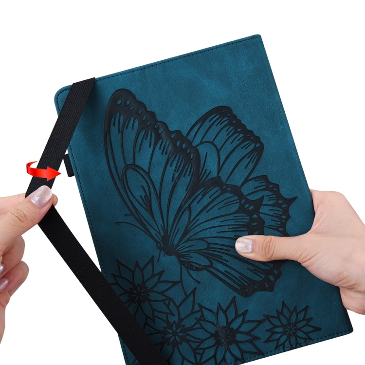 For iPad Pro 11 2025 / 2024 Big Butterfly Embossed Leather Tablet Case