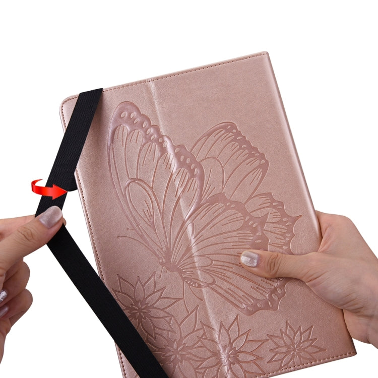 For iPad Pro 11 2025 / 2024 Big Butterfly Embossed Leather Tablet Case