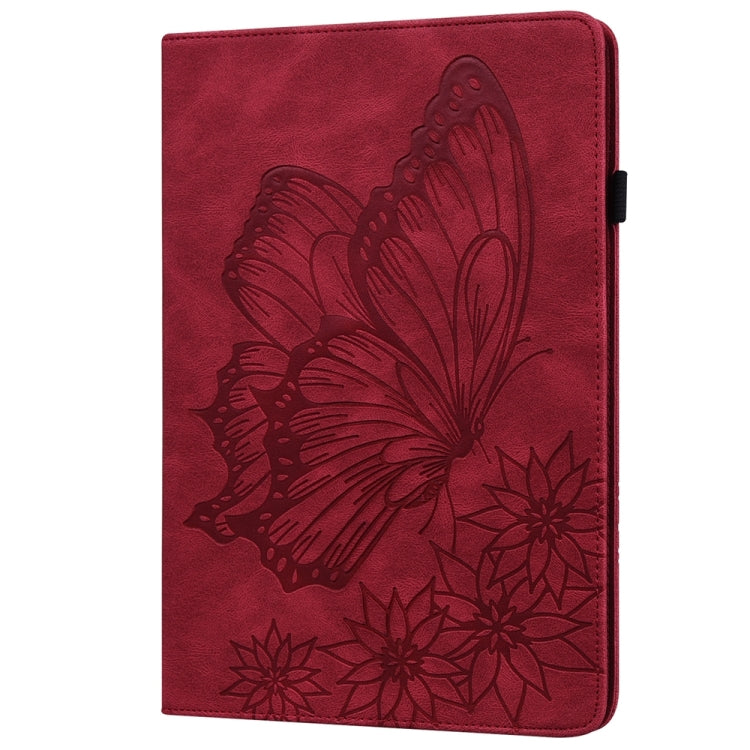 For iPad Pro 11 2025 / 2024 Big Butterfly Embossed Leather Tablet Case